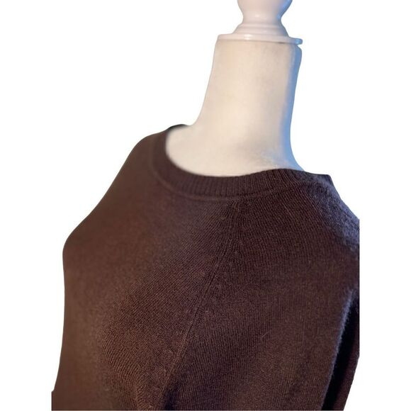 Debbie Morgan chocolate brown Dolan sleeve sweater - S - 🙂3/$15 - Picture 2 of 8